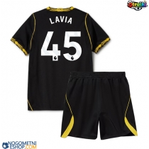 Otroški Nogometni dresi Chelsea Romeo Lavia #45 Gostujoči 2026-27 Kratek Rokav (+ Kratke hlače)